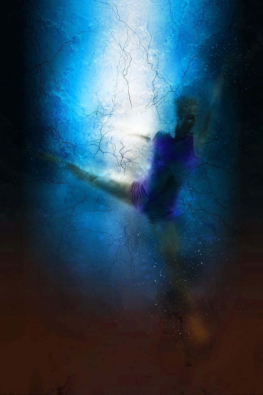 Poised Faded Ballerina Background
