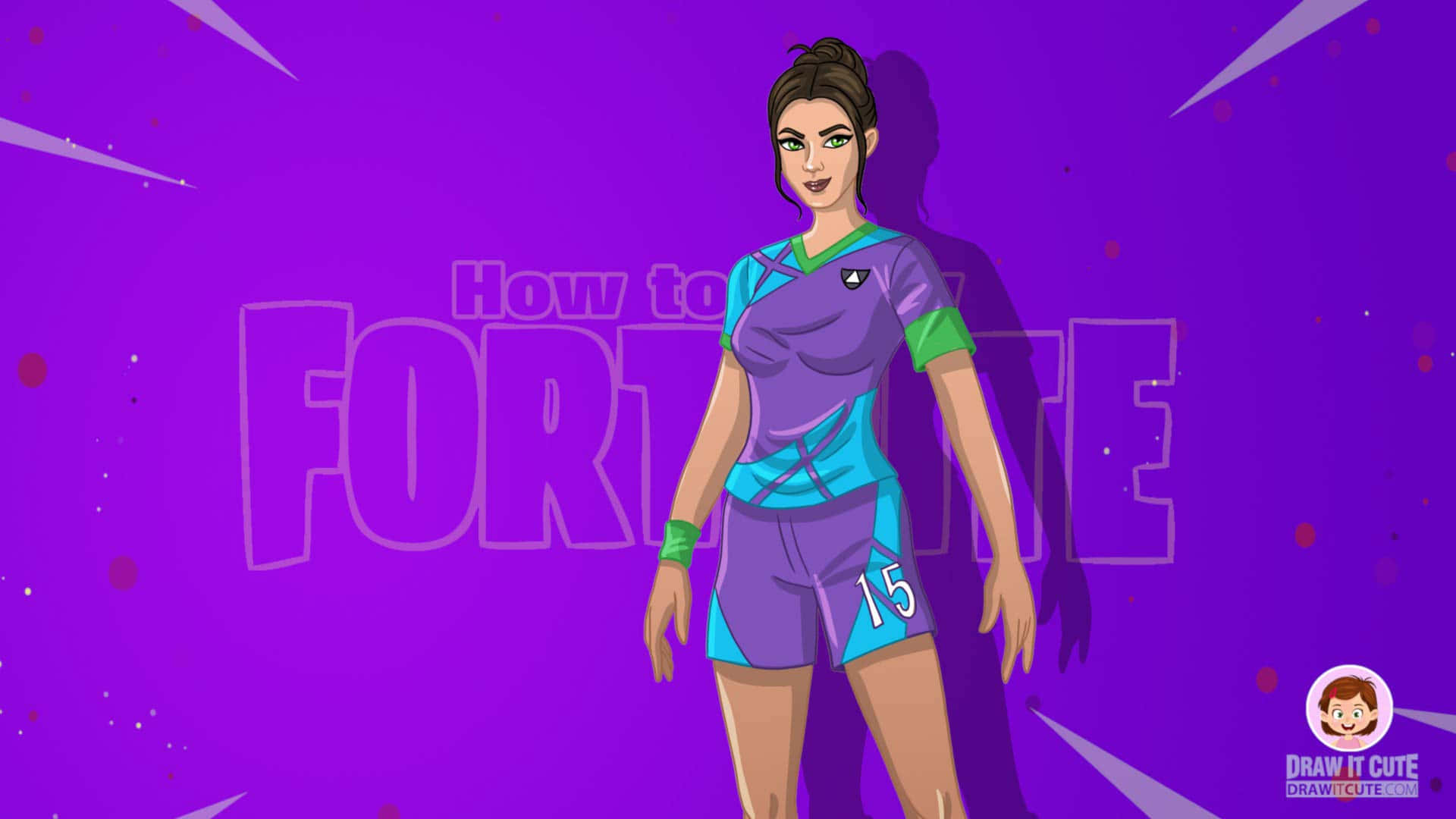 Poised Fortnite Skin Purple Background