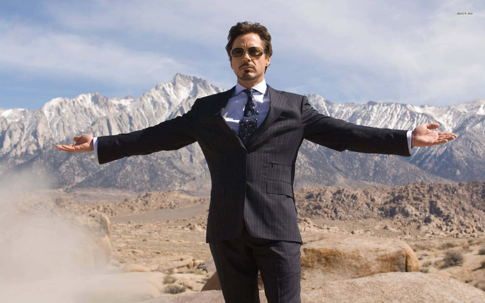 Poised Robert Downey Background