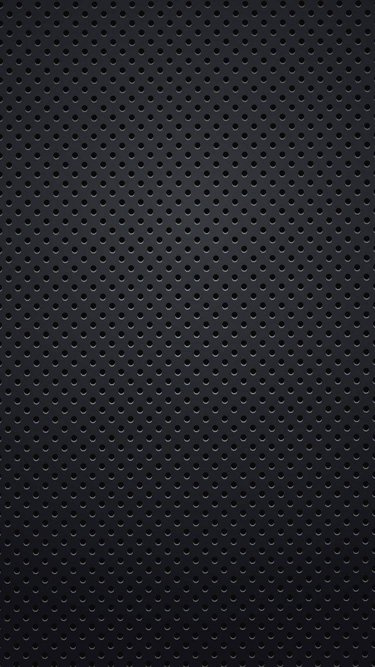 Poked Holes On Black Leather Iphone Background