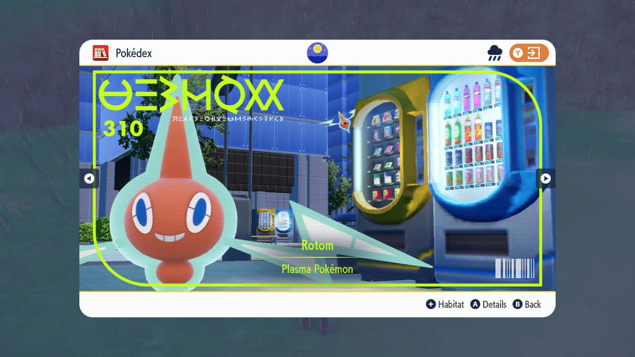 Pokedex Rotom Background