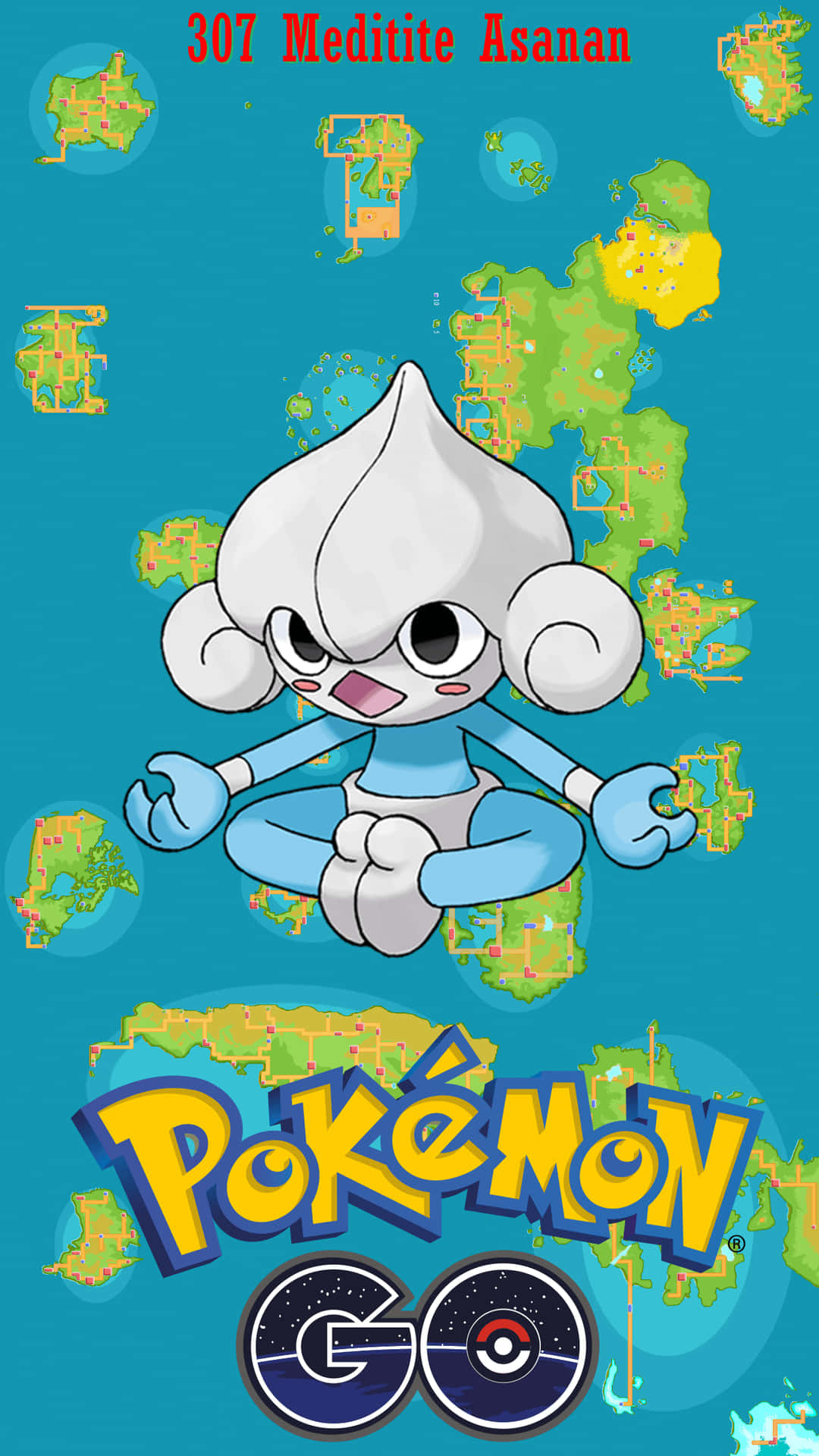 Pokemon 307 Meditite Background