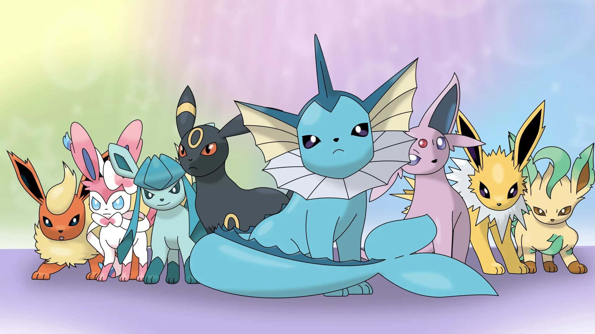 Pokemon - A Group Of Pokemon Background