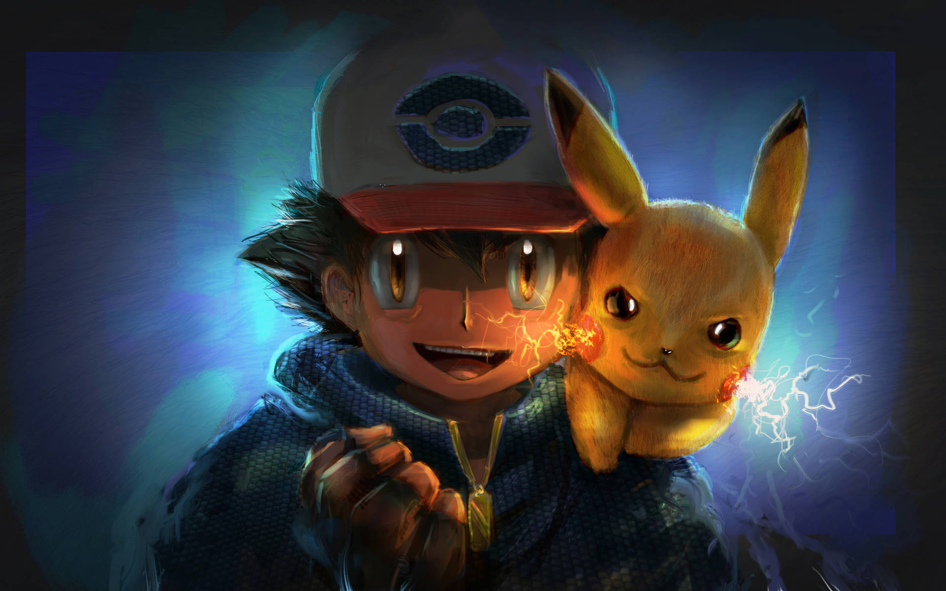 Pokemon Ash Pikachu Background