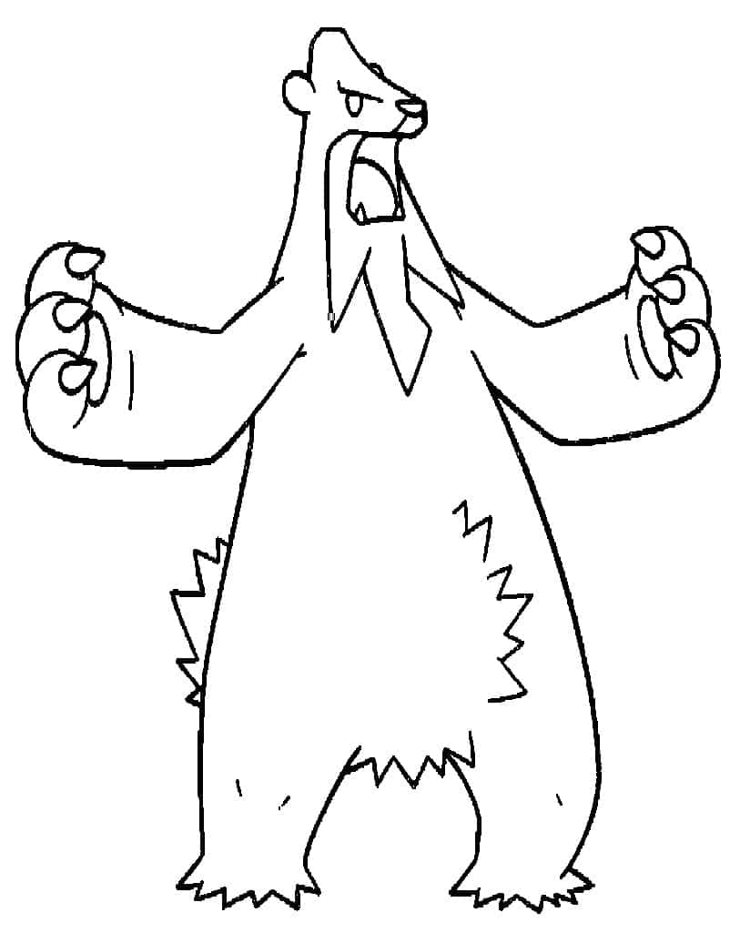 Pokémon Beartic Fan Drawing Background