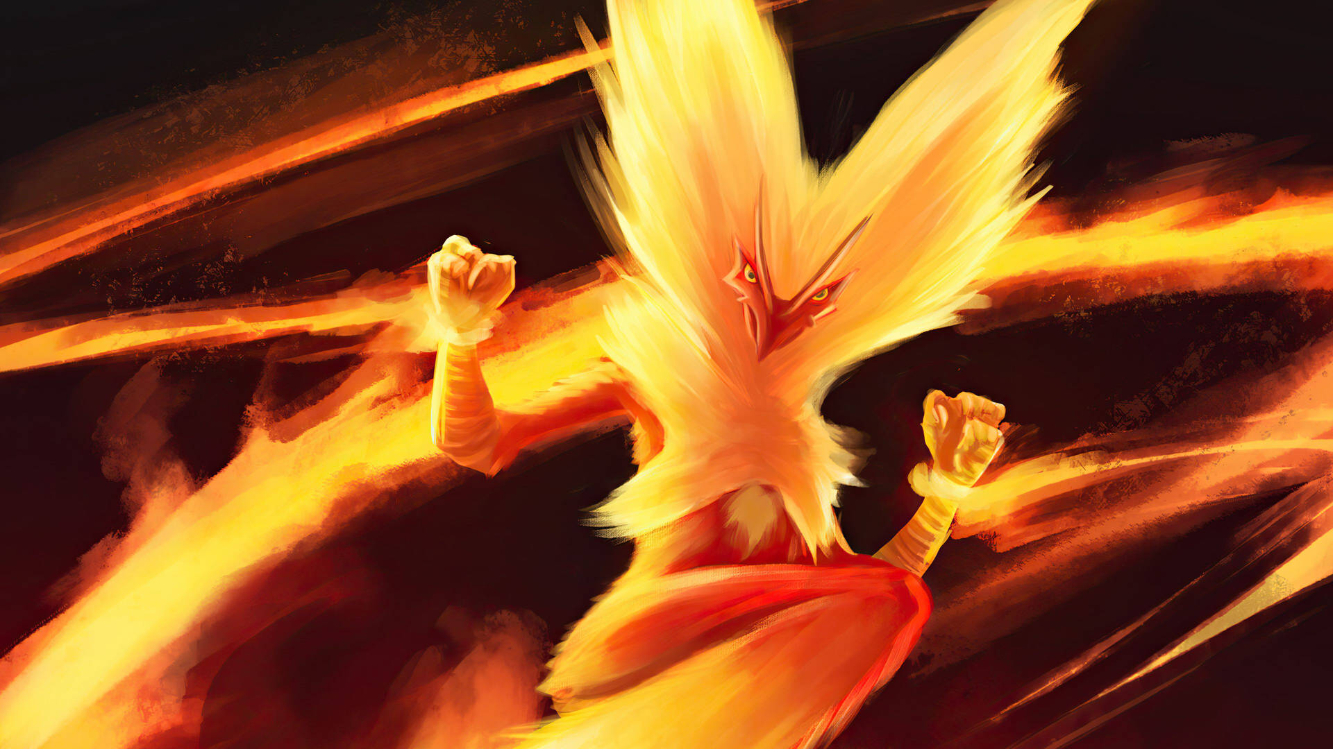 Pokemon Blaziken Fire Type Background