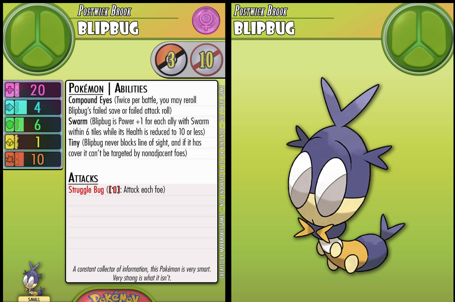 Pokémon Blipbug Abilities Background
