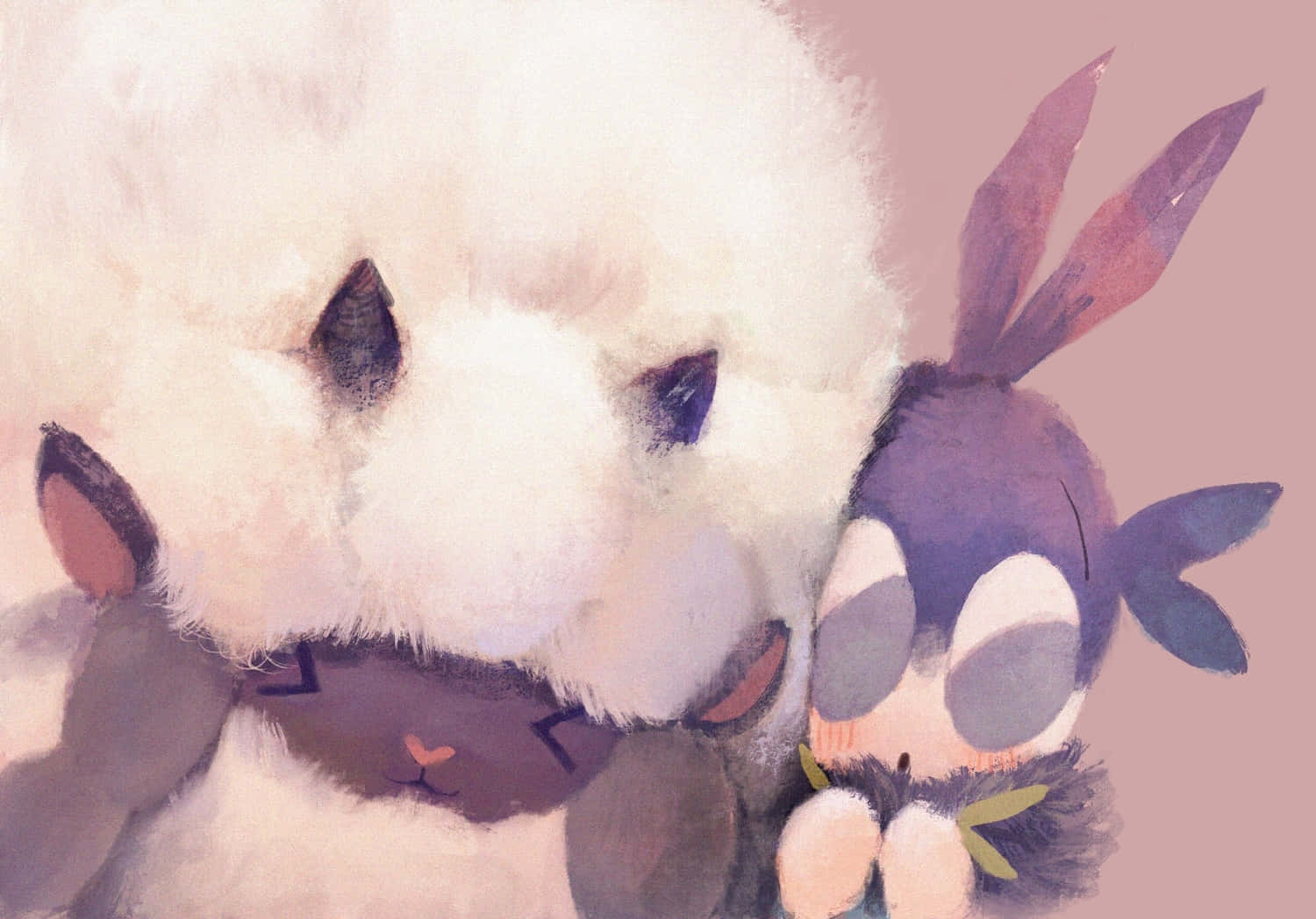 Pokémon Blipbug And Wooloo Background