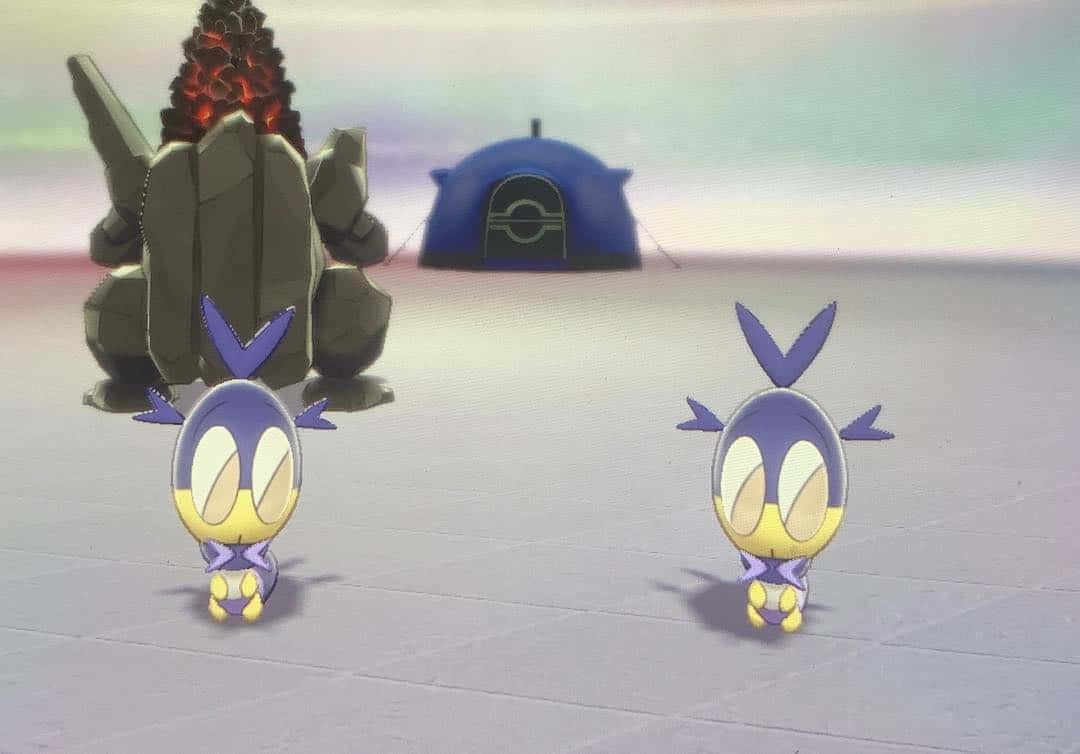 Pokémon Blipbug In Pokémon Center Background