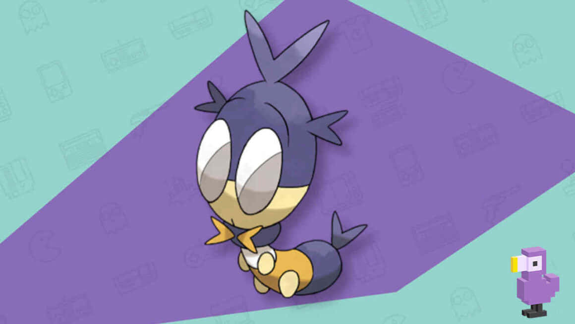 Pokémon Blipbug Purple And Green Background