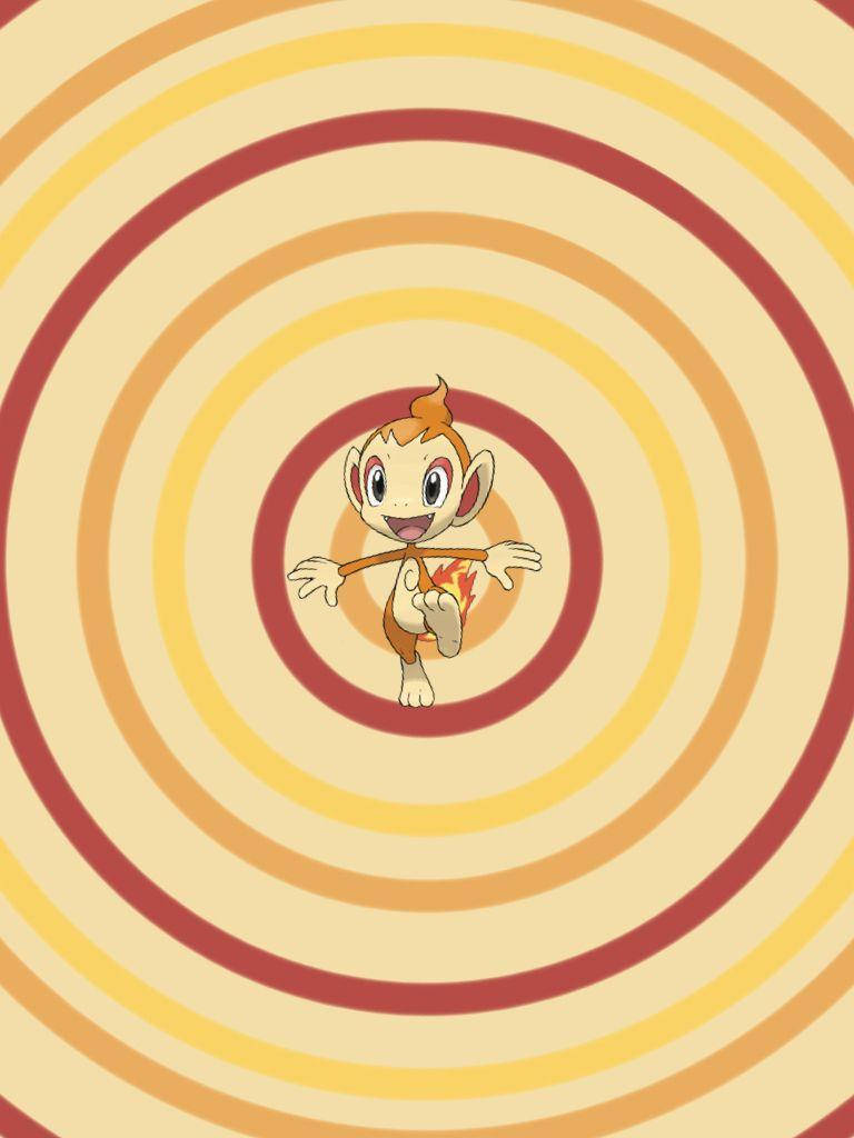 Pokemon Chimchar Surrounded By Rings