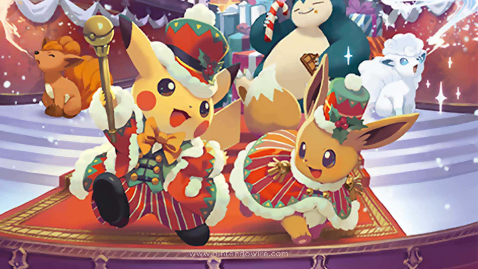 Pokémon Christmas Costume Party Background
