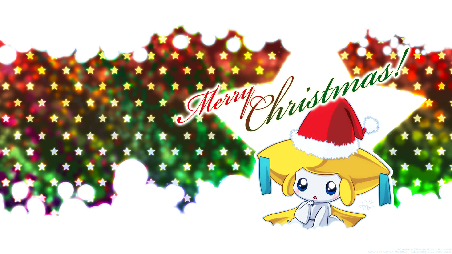 Pokémon Christmas Jirachi Poster