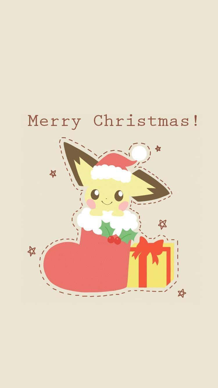 Pokémon Christmas Pichu With Gift