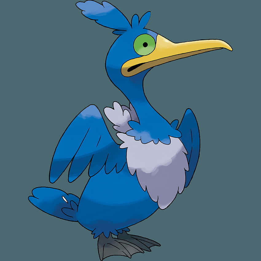 Pokémon Cramorant In Gray Background