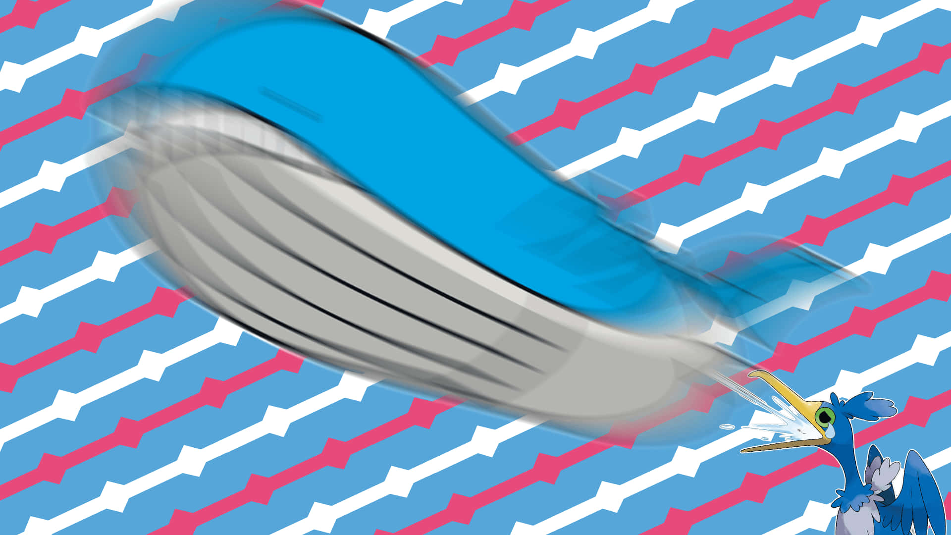 Pokémon Cramorant With Wailord