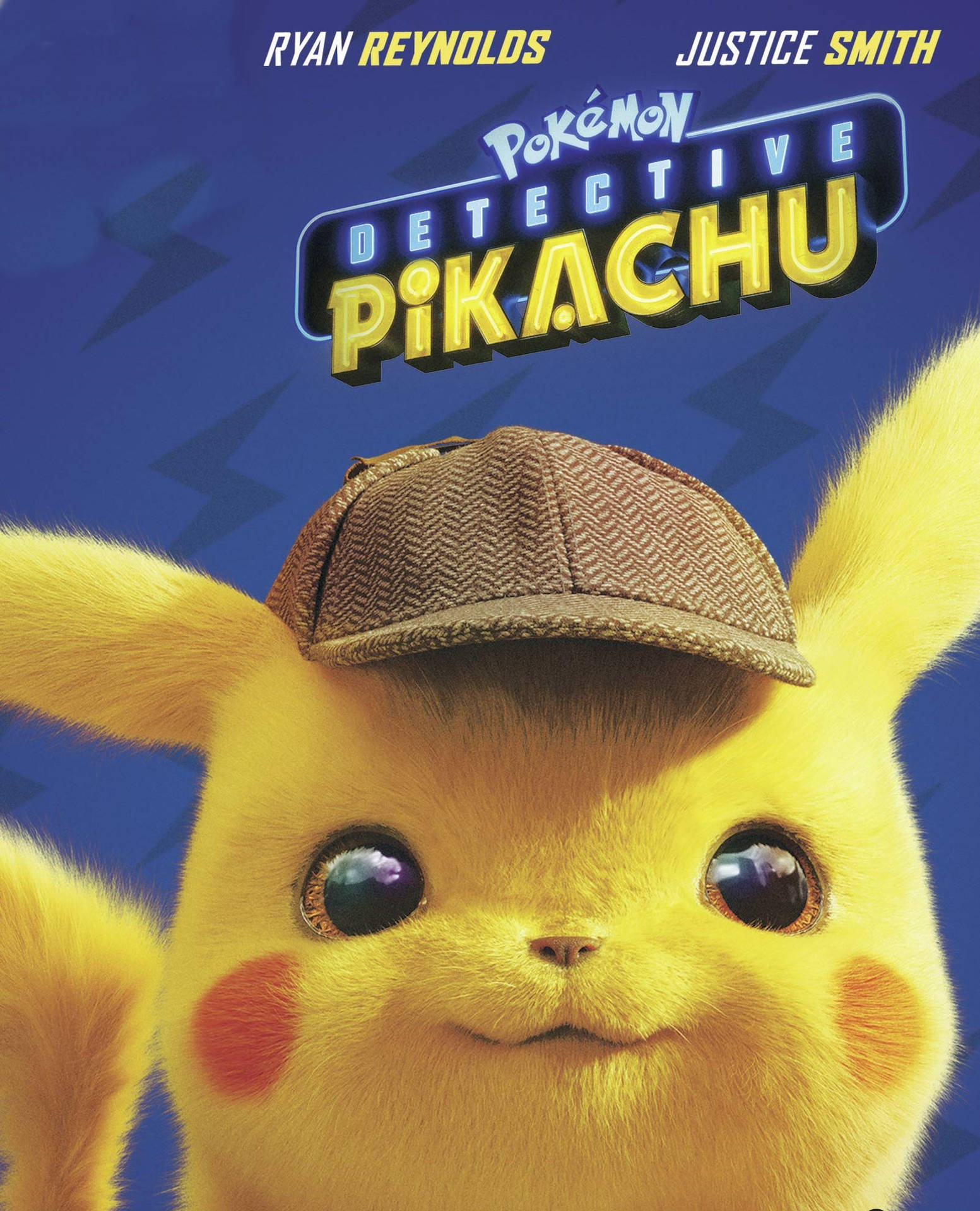 Pokemon Detective Pikachu Blue Poster Background