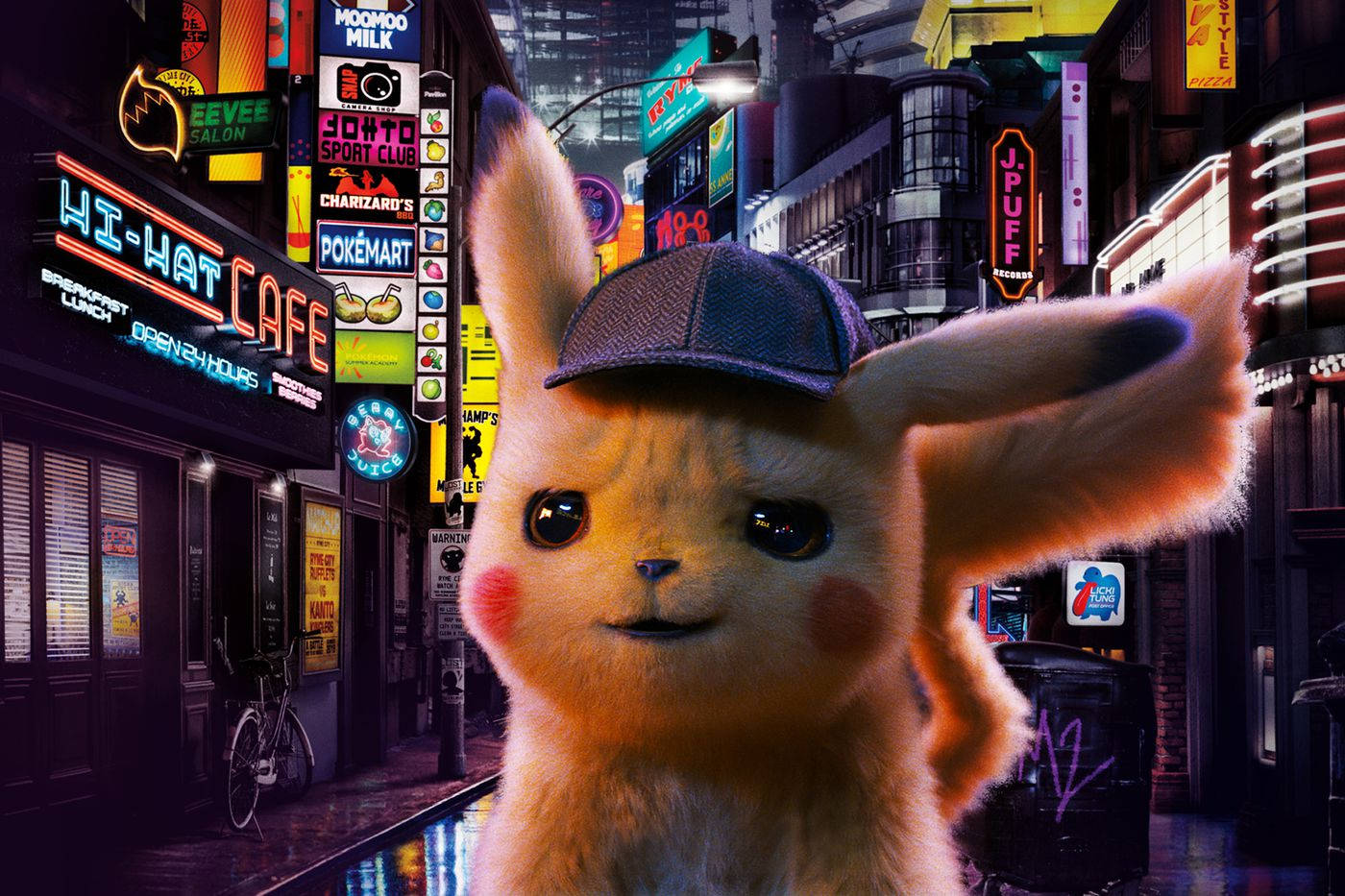 Pokemon Detective Pikachu Determined Background