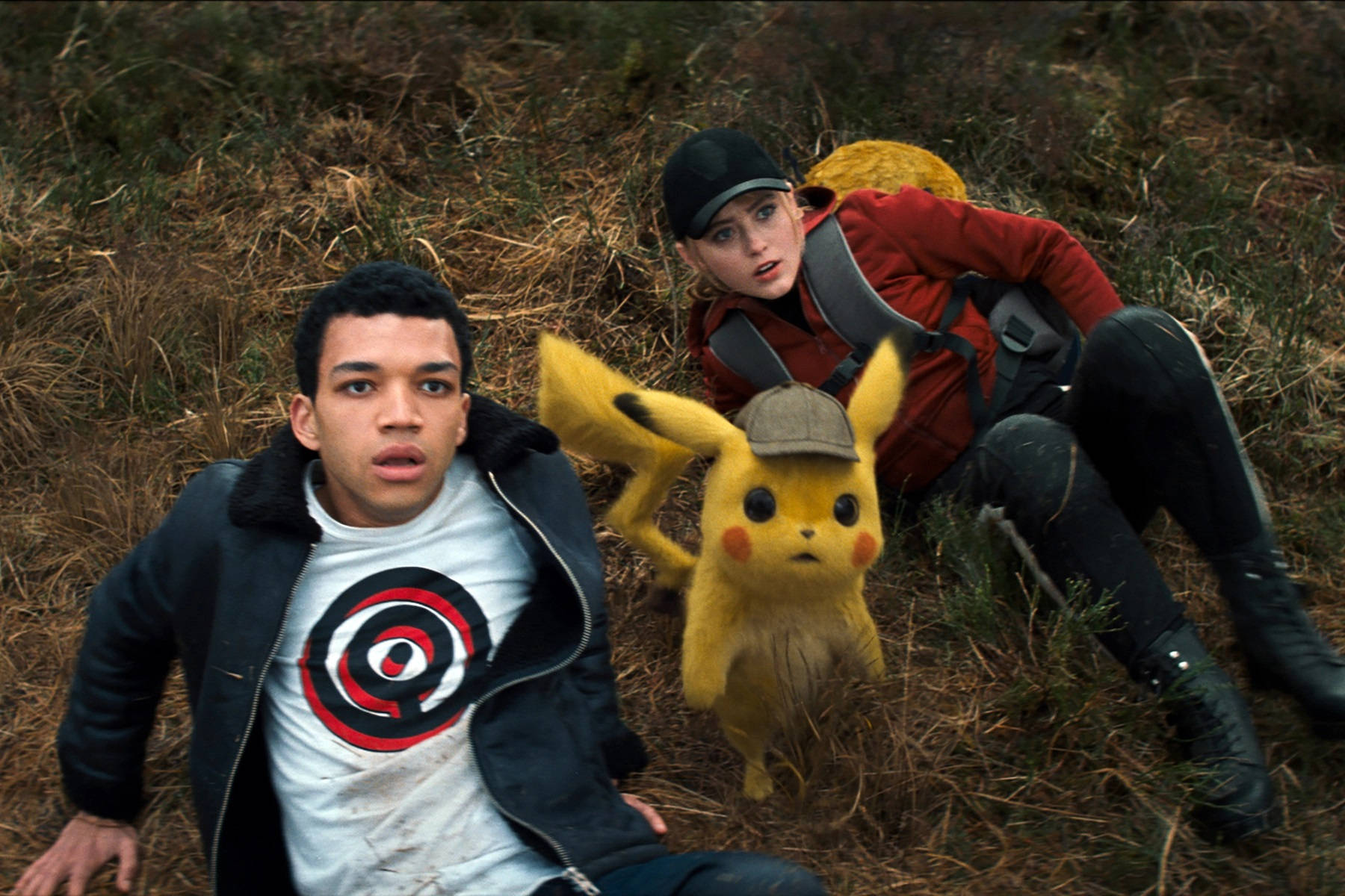 Pokemon Detective Pikachu Shocked Background