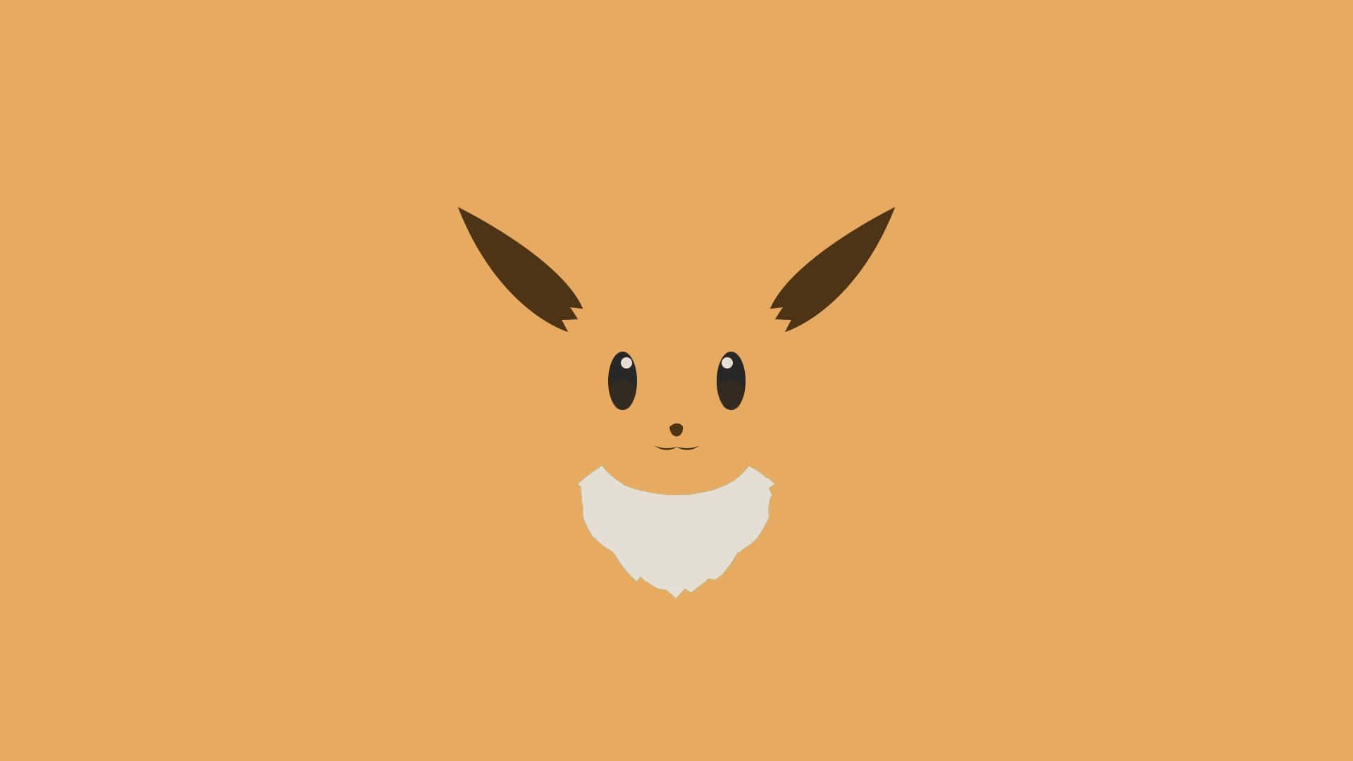 Pokémon Eevee Brown Vector Art Background