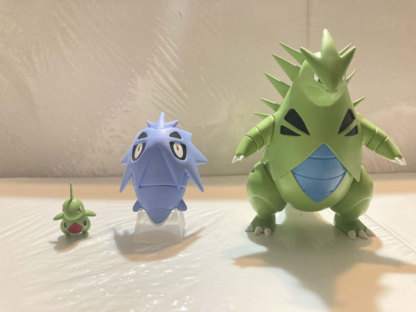 Pokemon Evolution Toys Larvitar Pupitar Tyranitar Background
