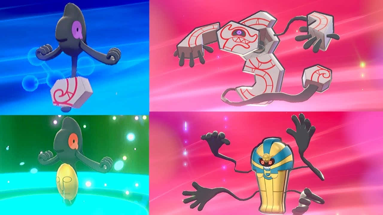 Pokemon Evolution Yamaskto Runerigus Background