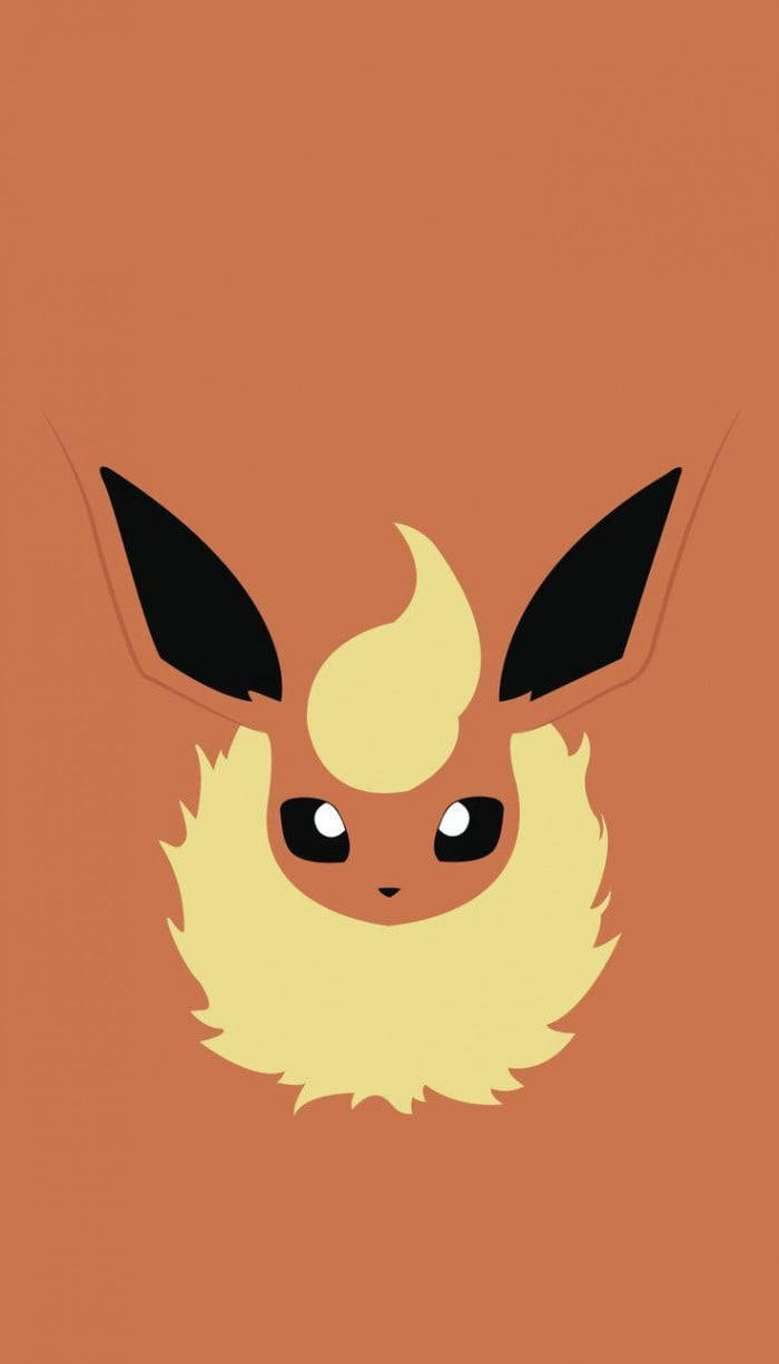 Pokemon Flareon Face Front View Background