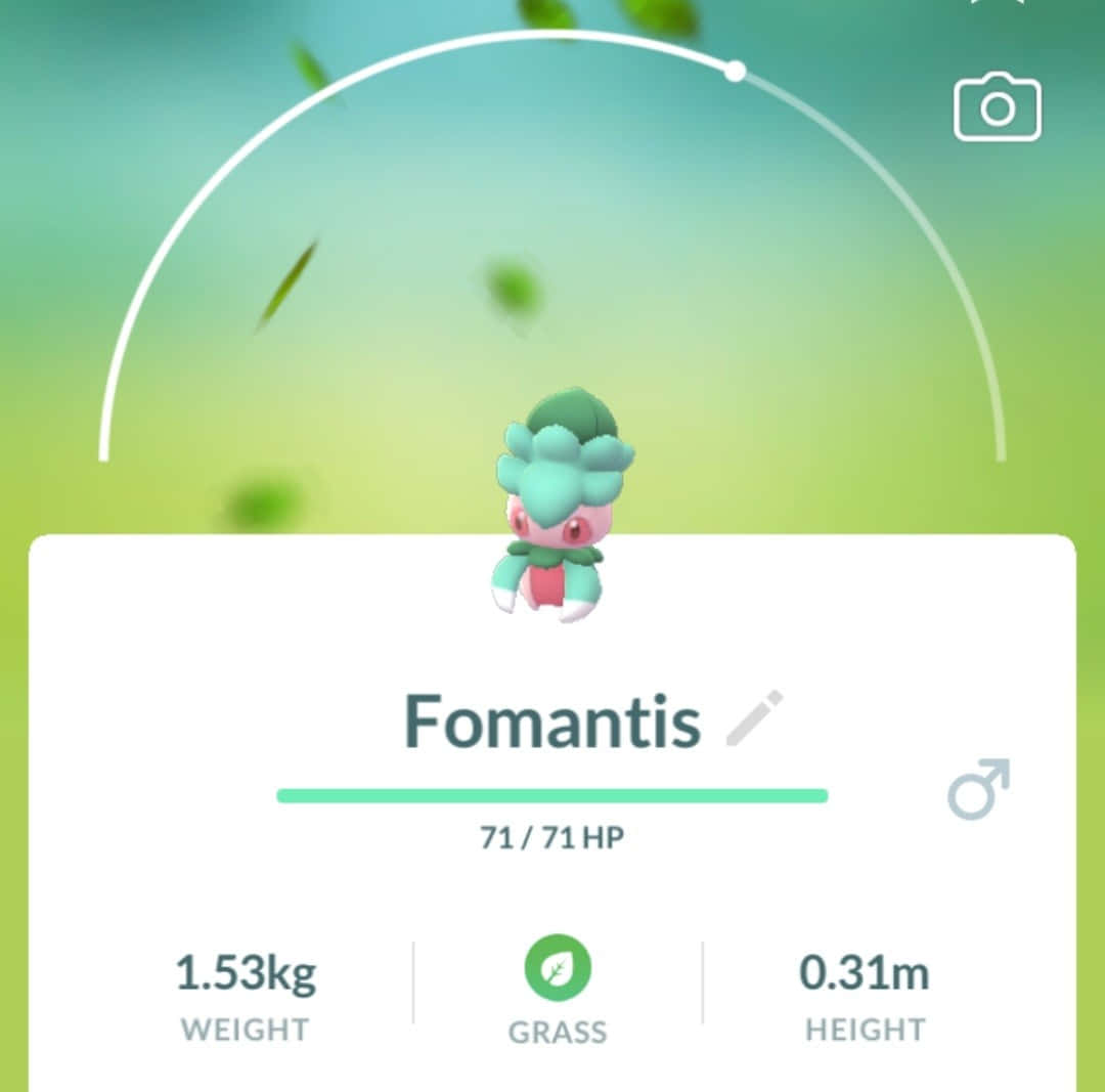Pokémon Fomantis Game Profile Background