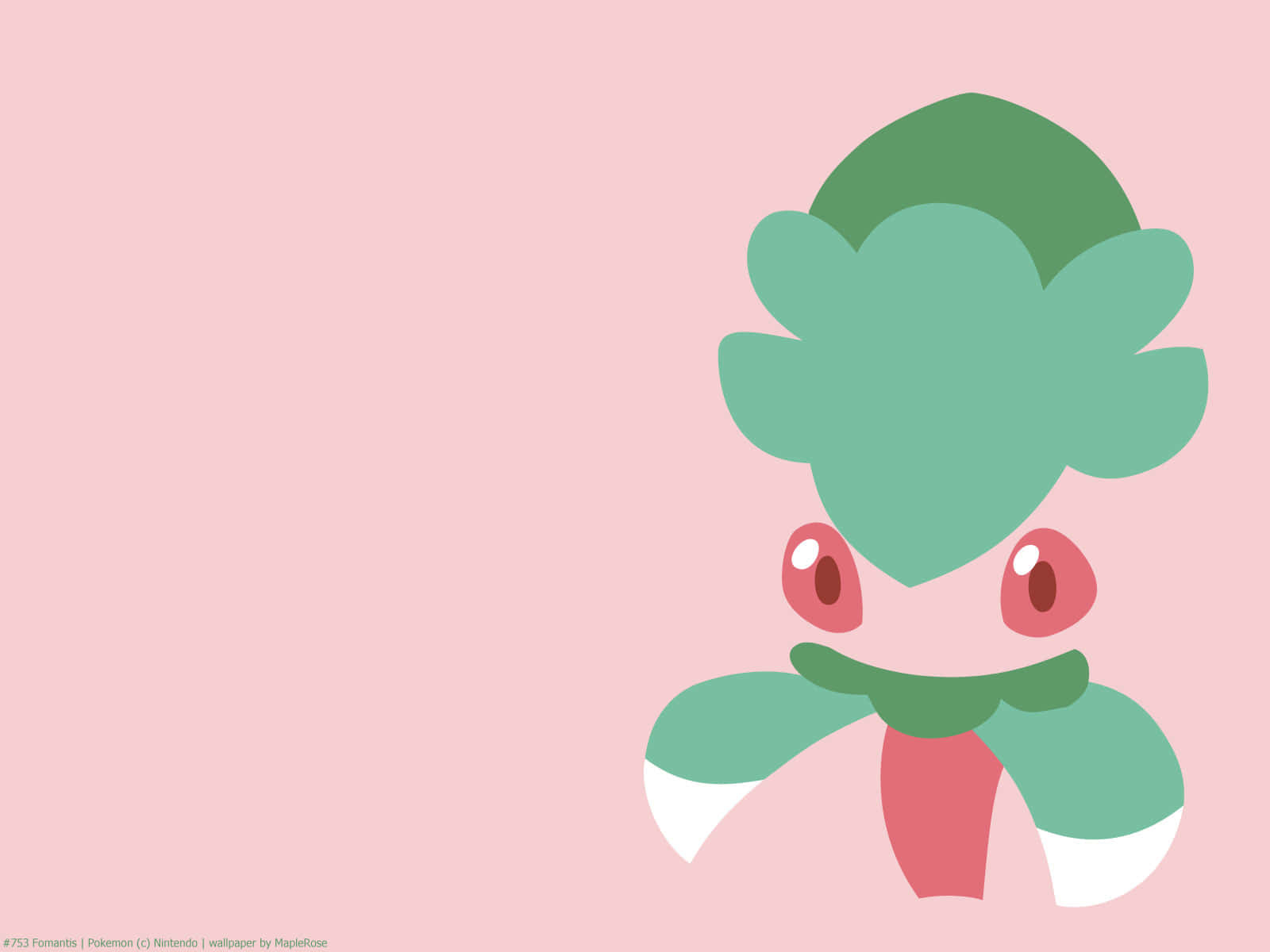 Pokémon Fomantis Pink Minimal