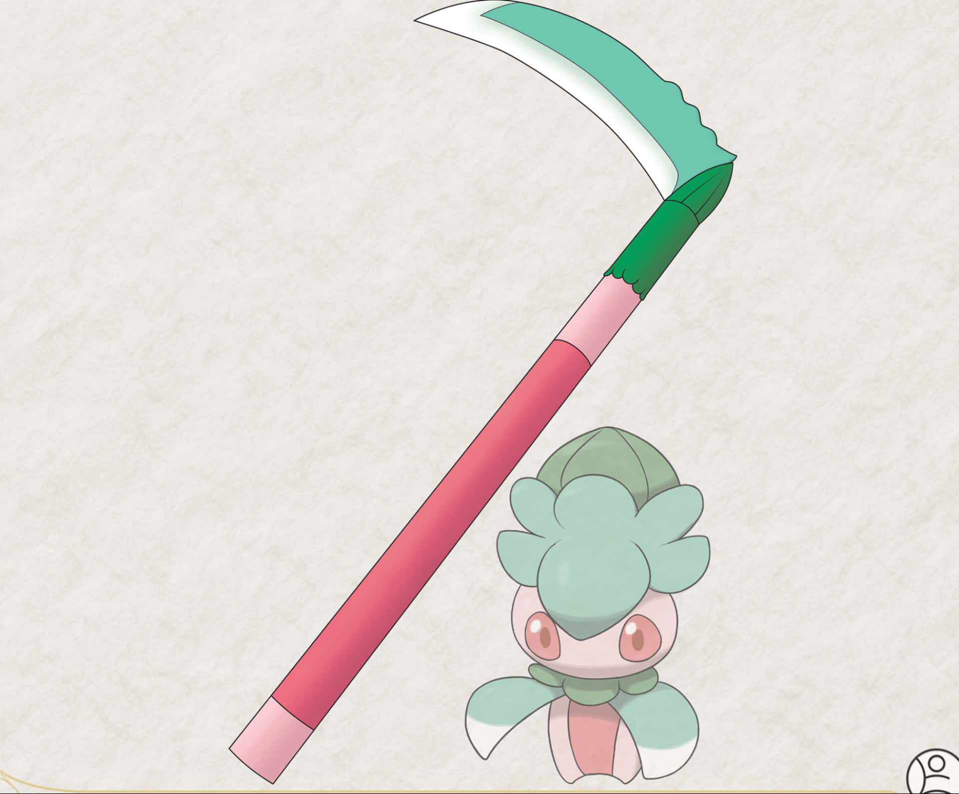 Pokémon Fomantis With Scythe