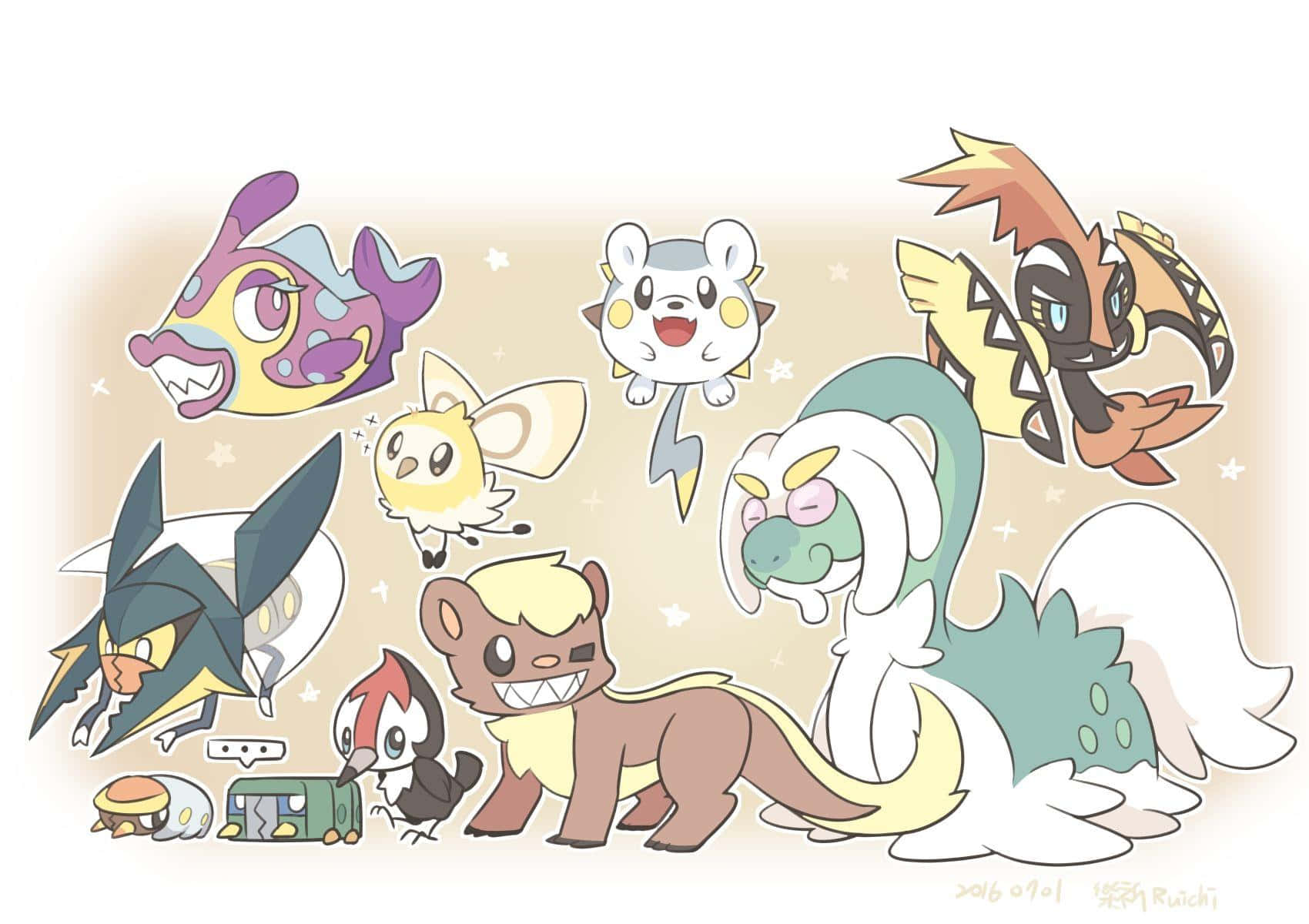 Pokemon Friends Illustration Background
