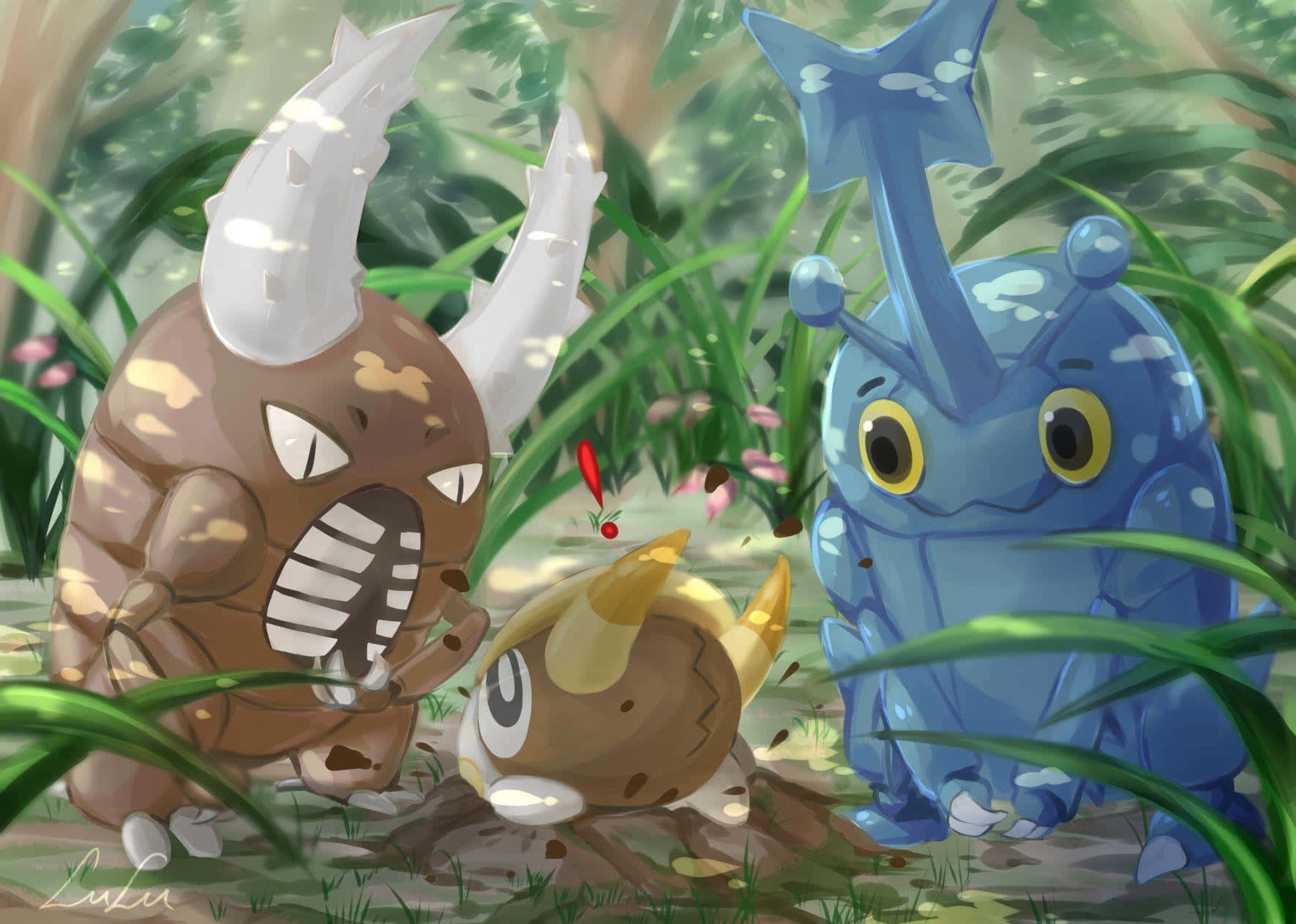 Pokemon Friendsin Forest Background
