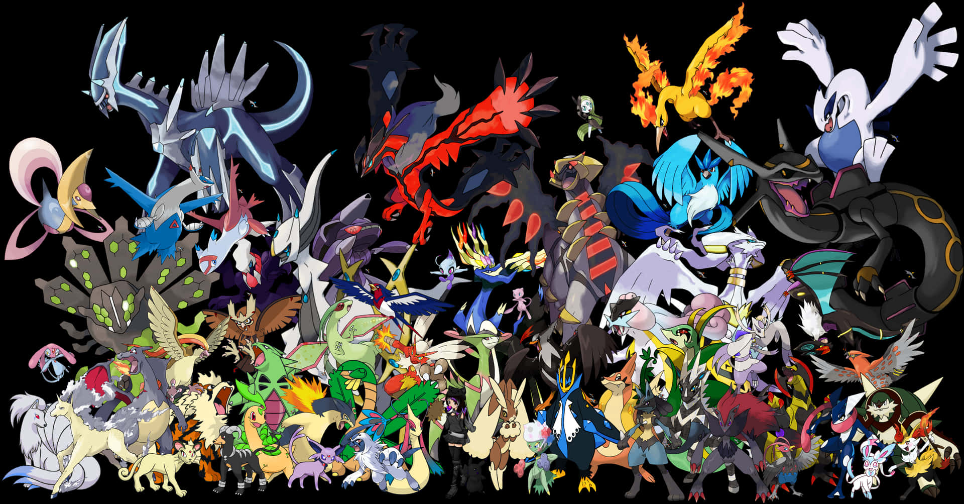 Pokemon Gang - A Group Of Pokemon Background