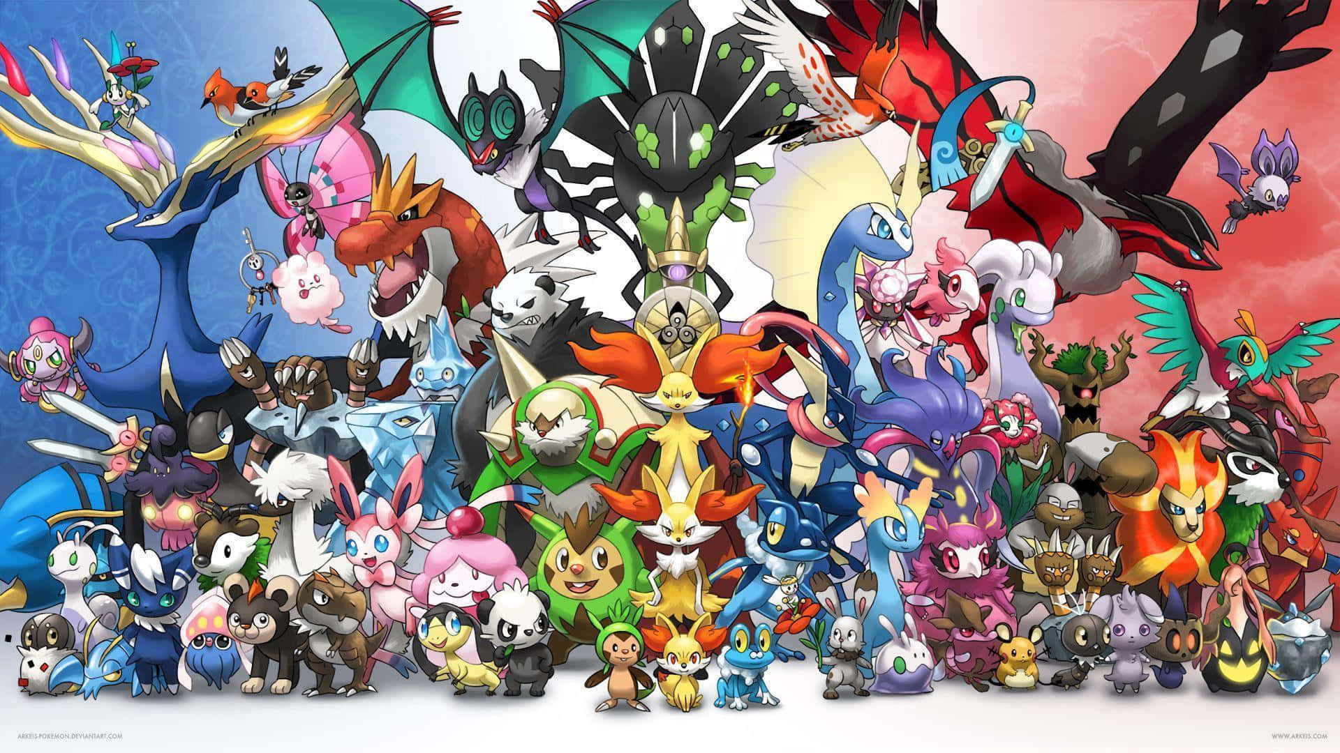 Pokemon Generation6 Characters Artwork Background