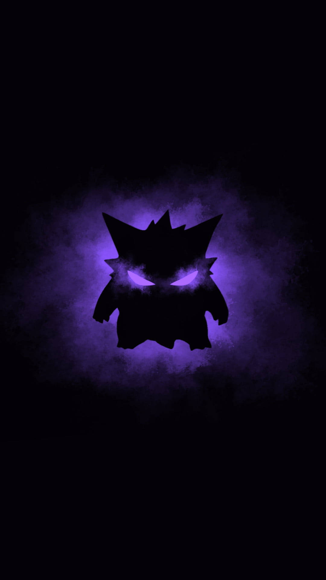 Pokémon Gengar Dark Purple Iphone Background