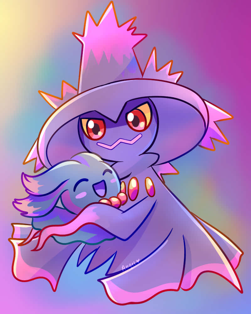 Pokémon Ghost Mismagius And Misdreavus Background
