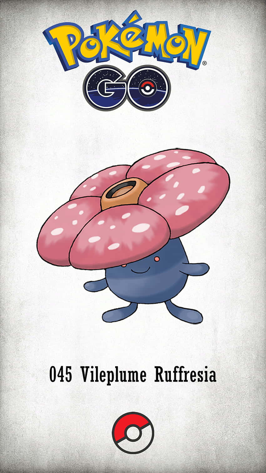 Pokemon Go Card Featuring Vileplume Ruffresia