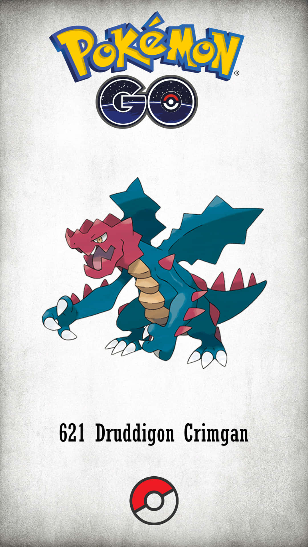 Pokemon Go Druddigon Promotional Art Background