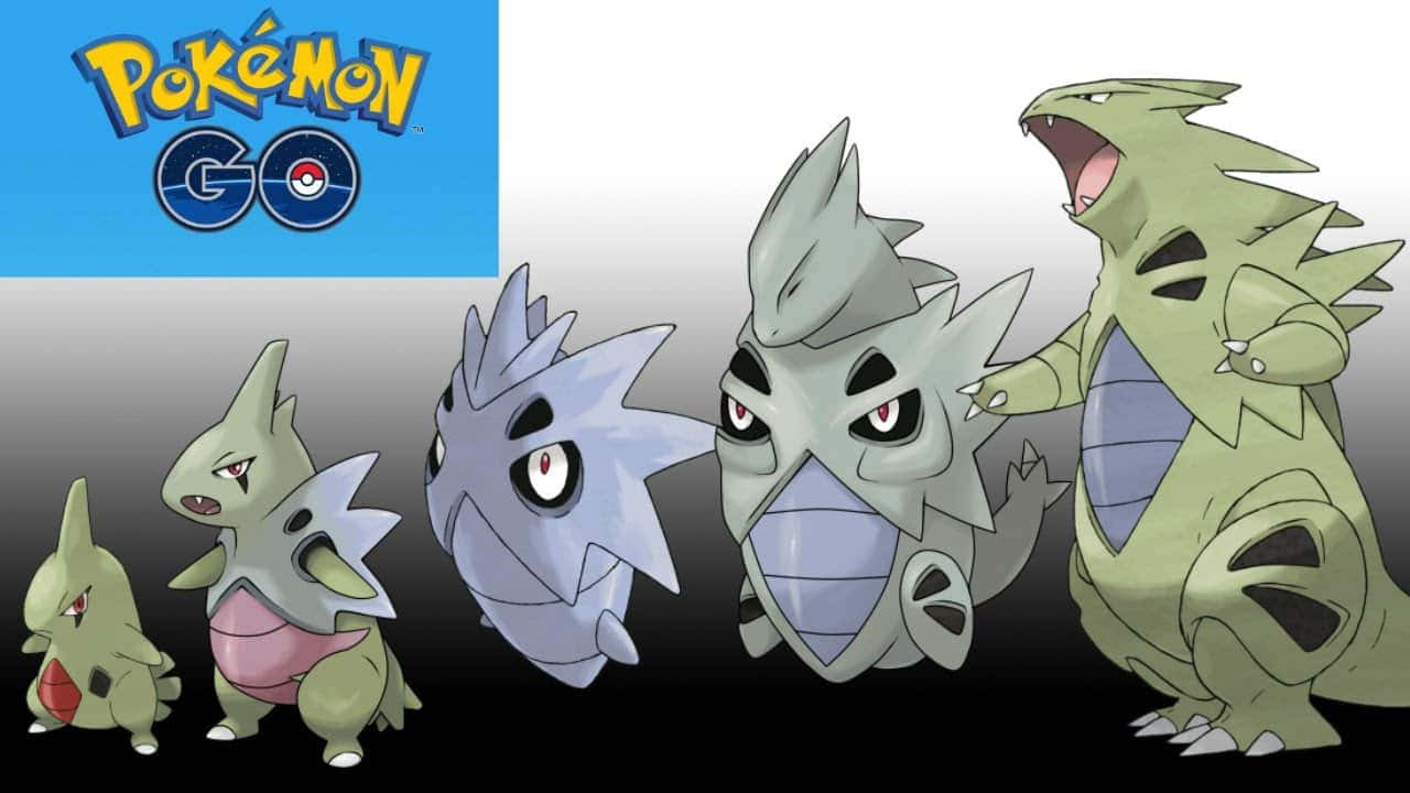 Pokemon Go Evolution Chain Larvitar Pupitar Tyranitar Background