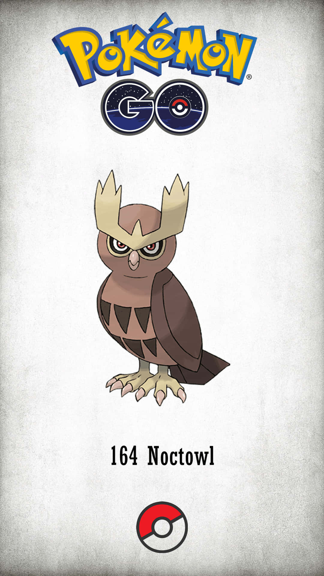 Pokemon Go Noctowl164 Background