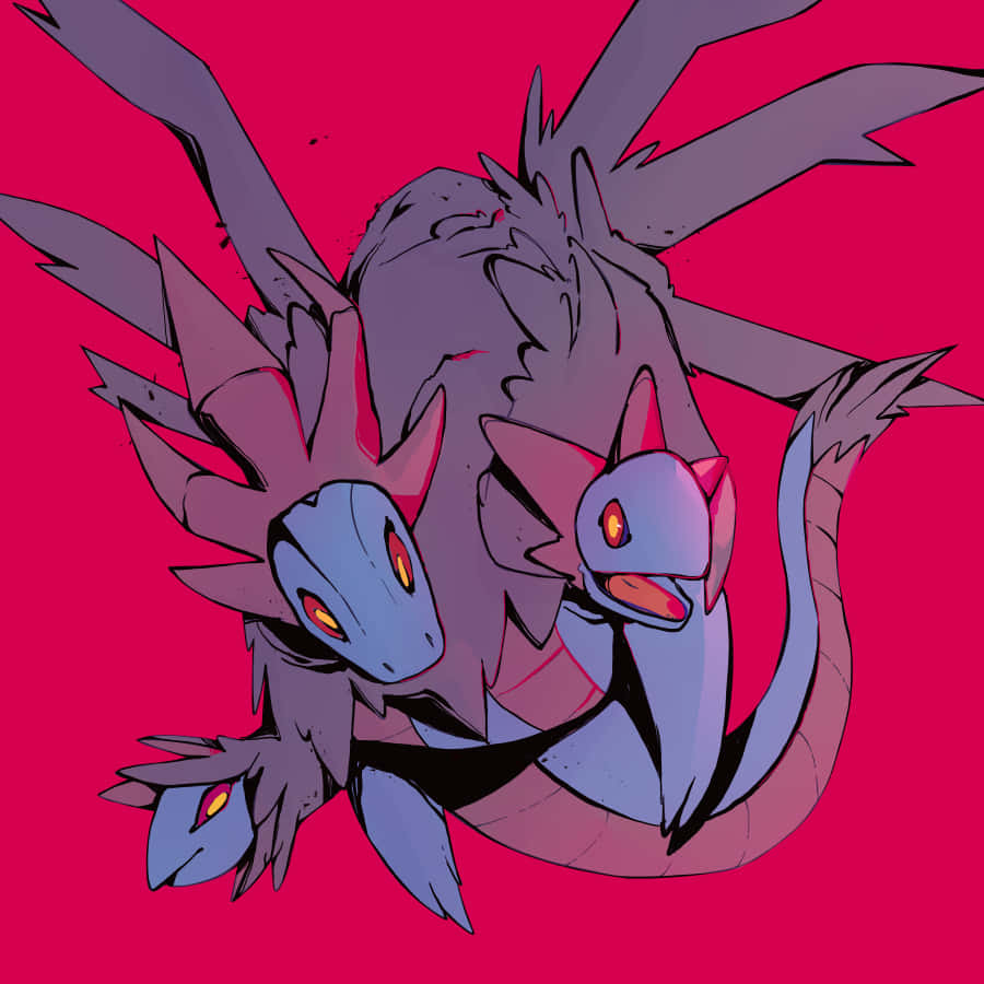 Pokémon Hydreigon In Bright Pink