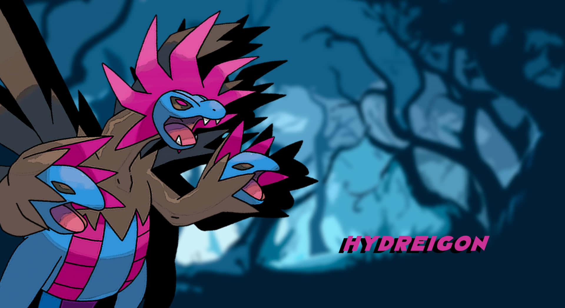 Pokémon Hydreigon In Forest