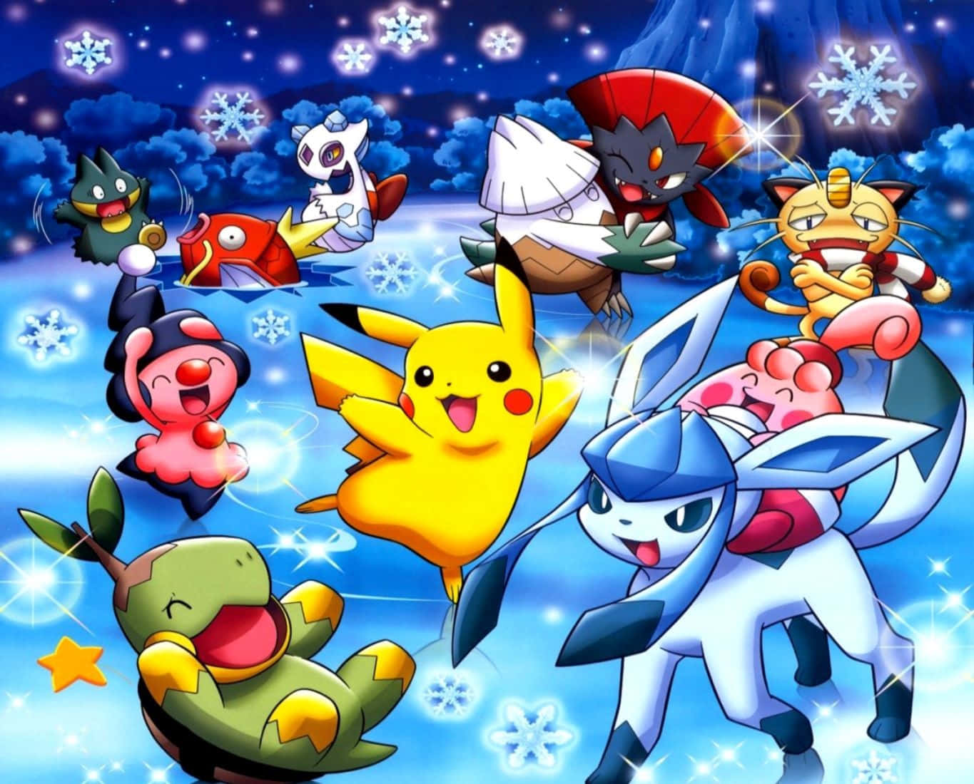 Pokemon Ice - Saga - Pyjamas Background