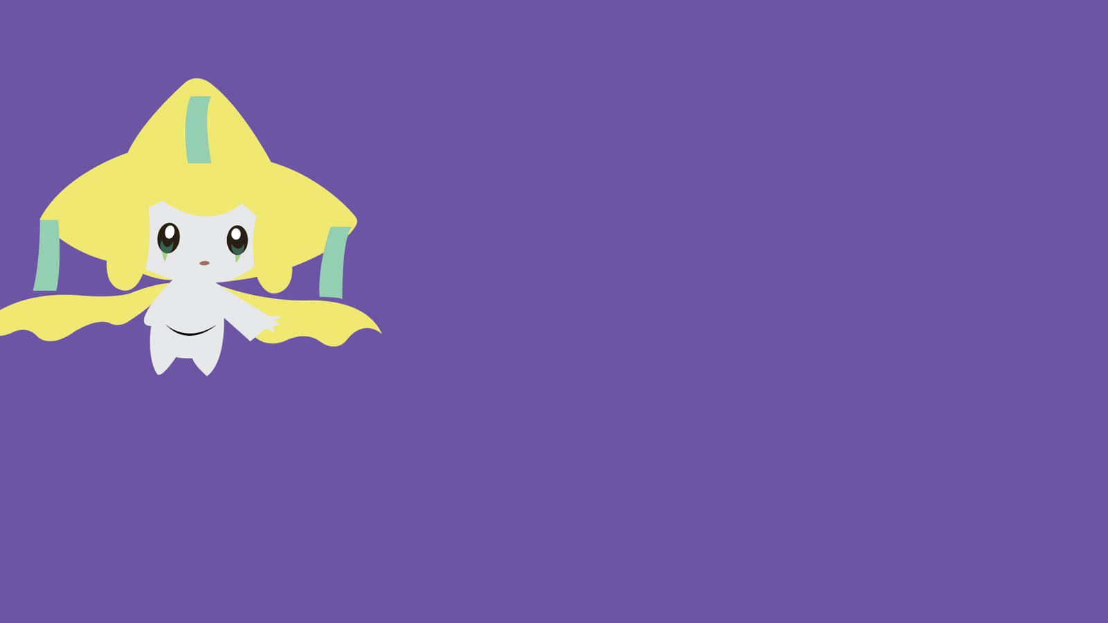 Pokemon Jirachi On Purple Background