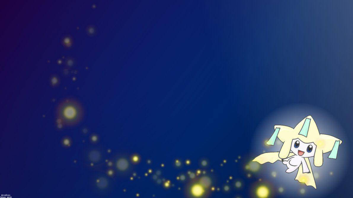 Pokémon Jirachi Trail Of Light Background