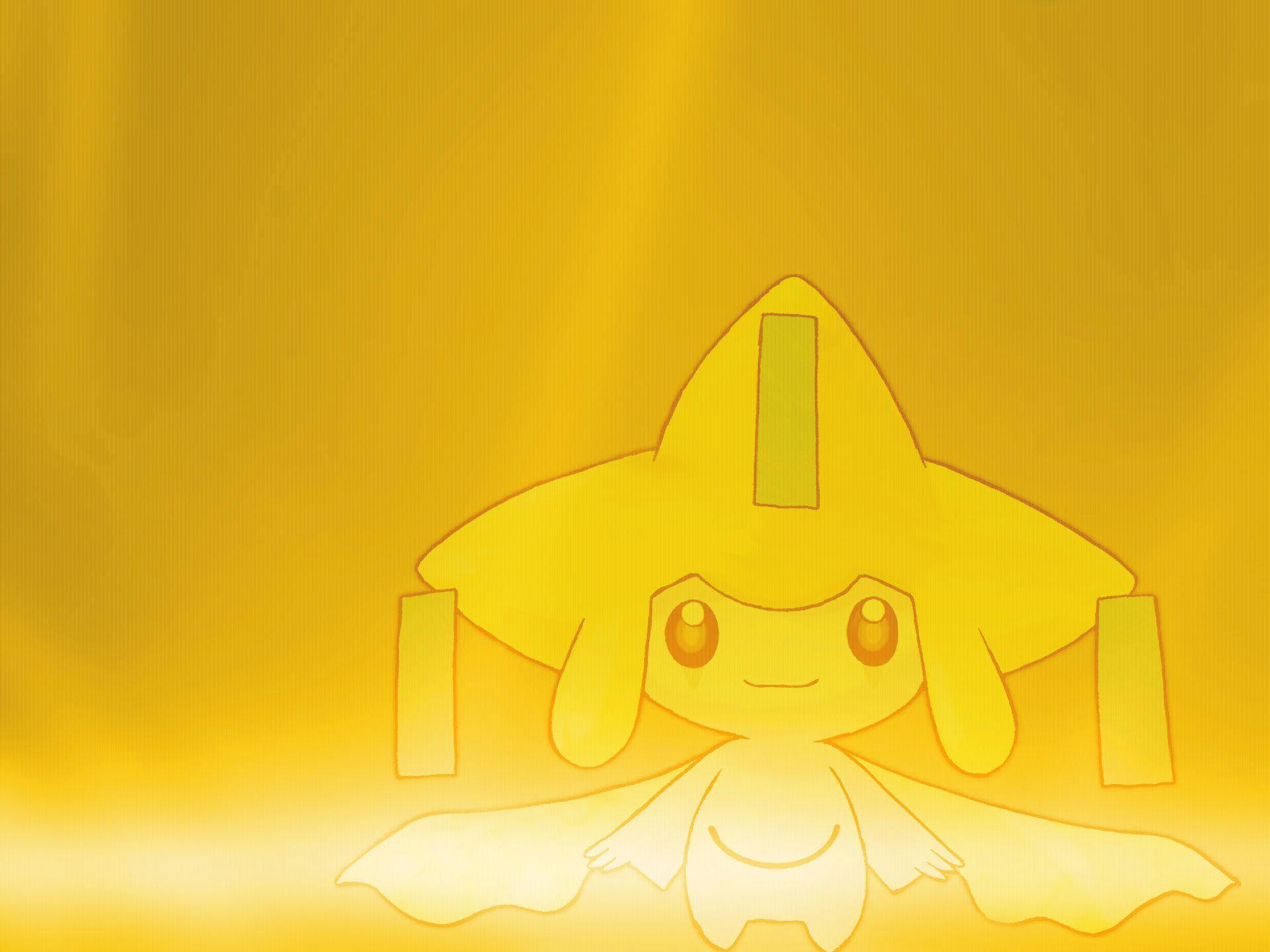 Pokémon Jirachi Yellow Background