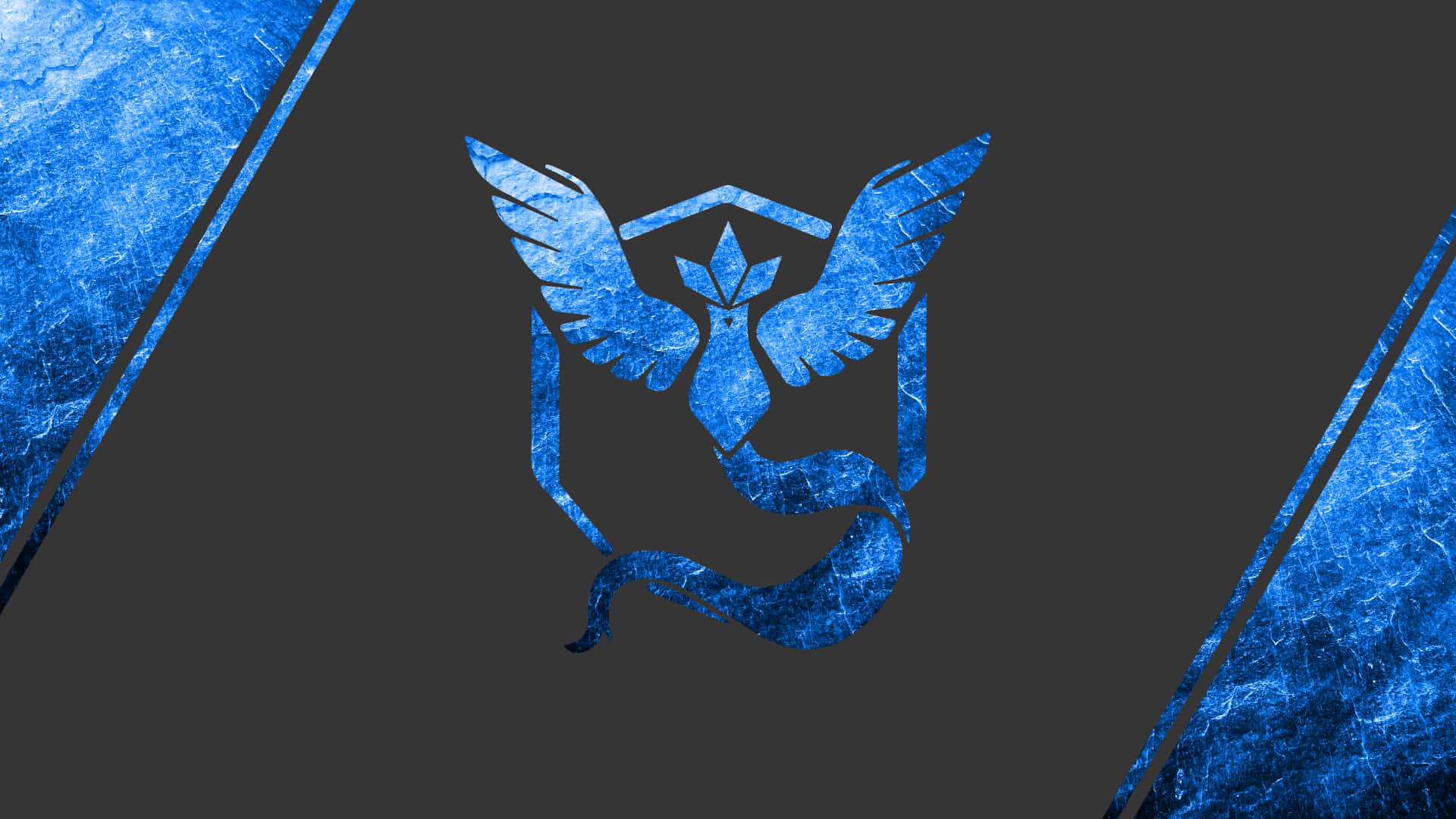 Pokemon Logo On A Blue Background Background