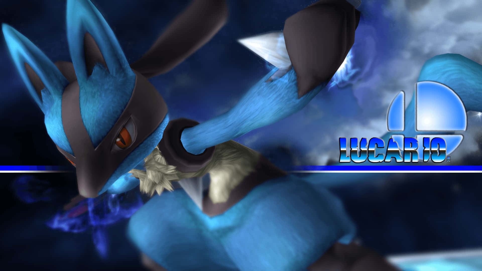 Pokemon Lucario Gradient Blue