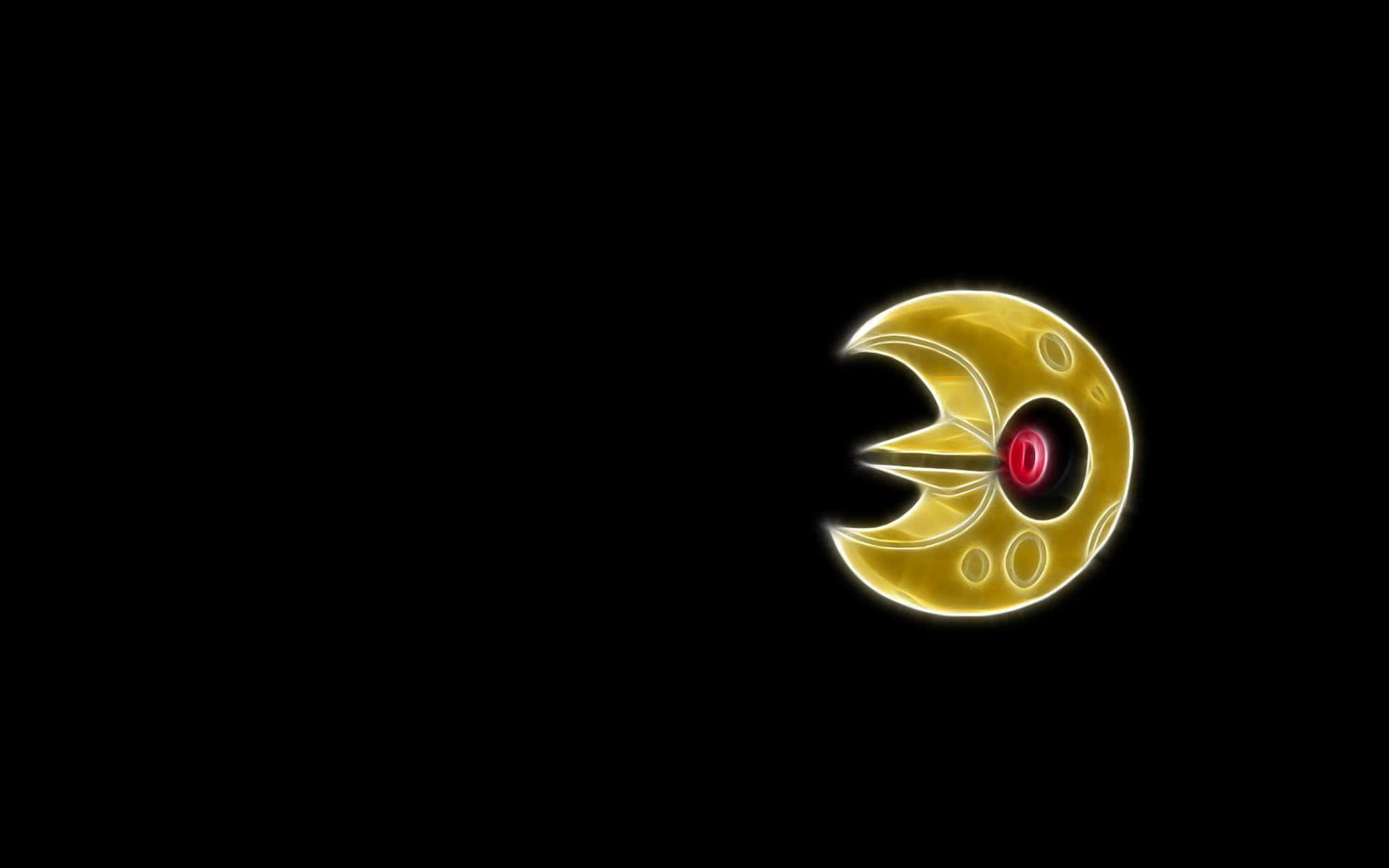 Pokemon Lunatone With Plain Black Background