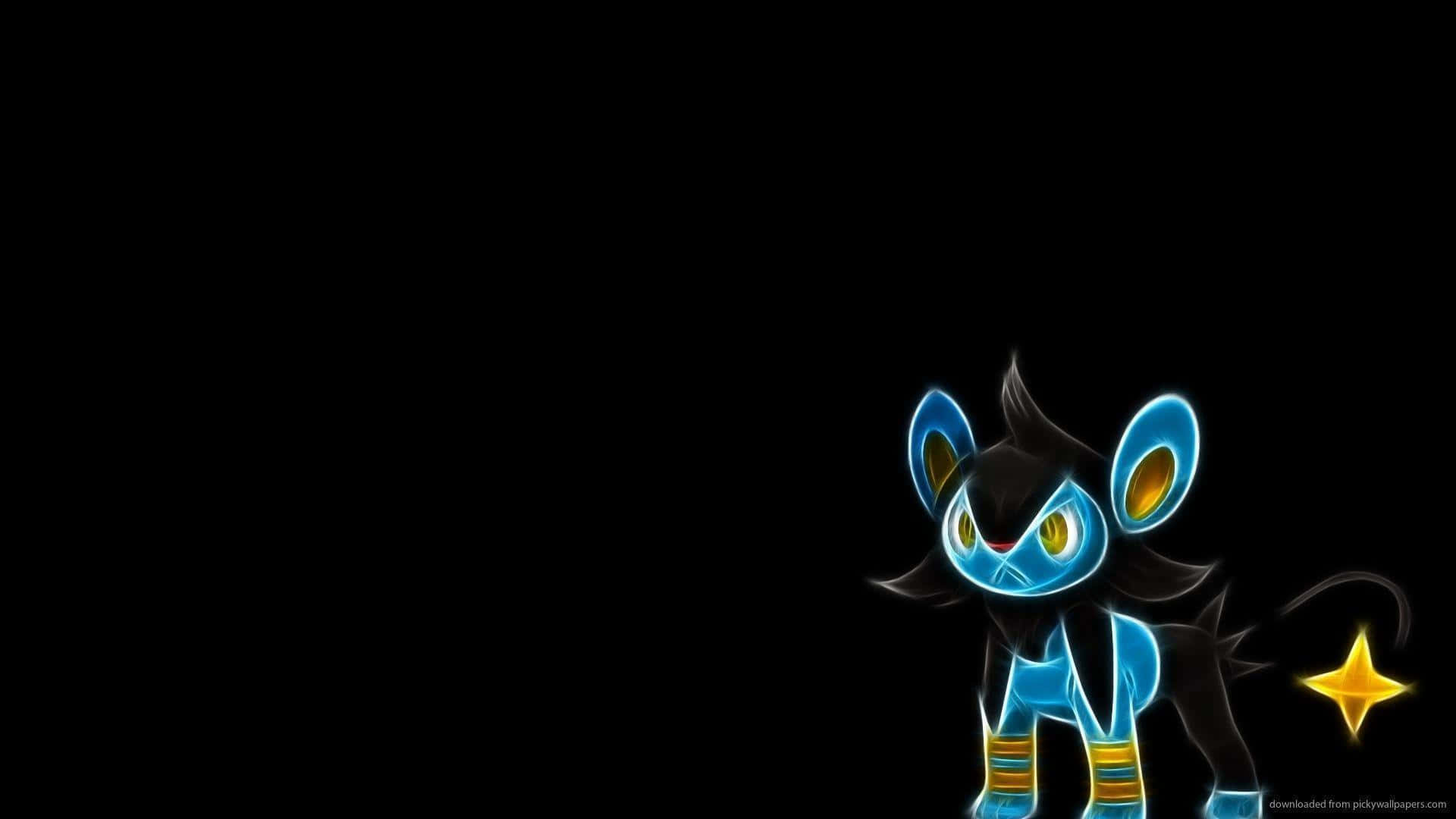 Pokemon Luxio On Black Background